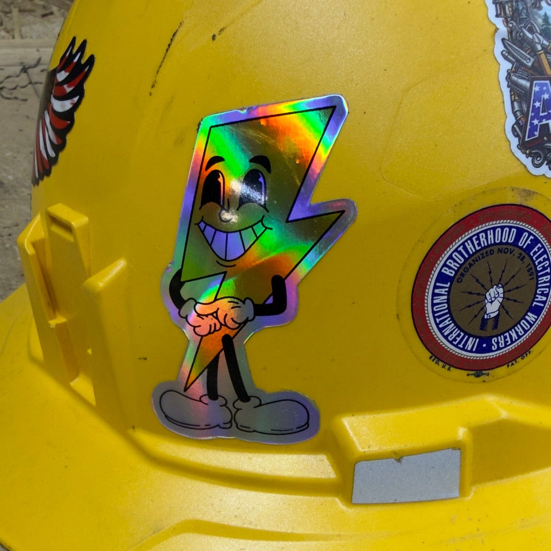 Top Hand Terry Holographic Sticker